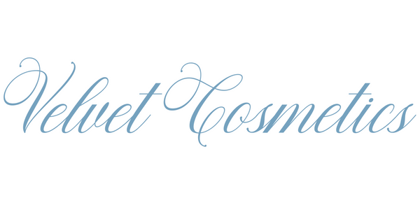 Velvet Cosmetics logo, Vintage Inspired beauty brand, handcrafted cosmetics